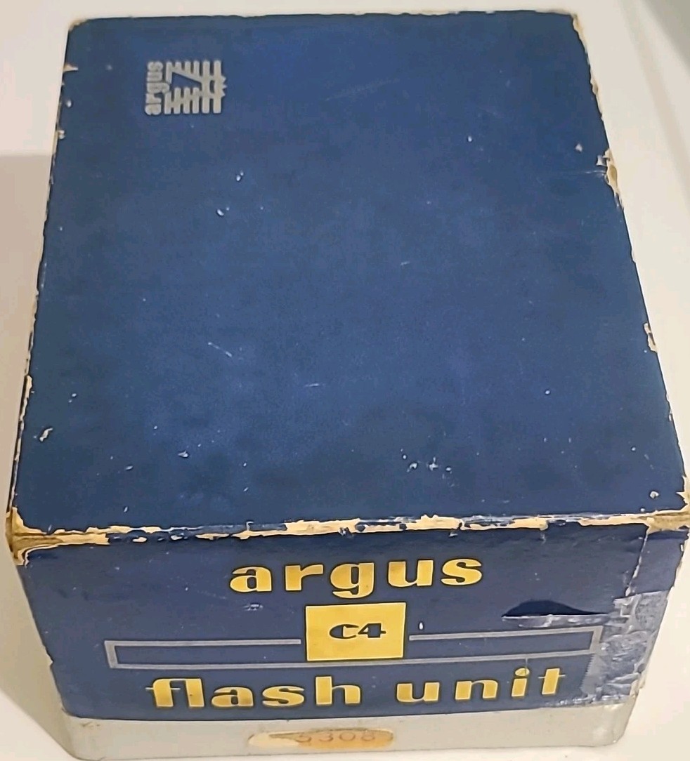 Vintage 1950s argus FLASH UNIT for C4, ef, 21 Cameras in Original Box