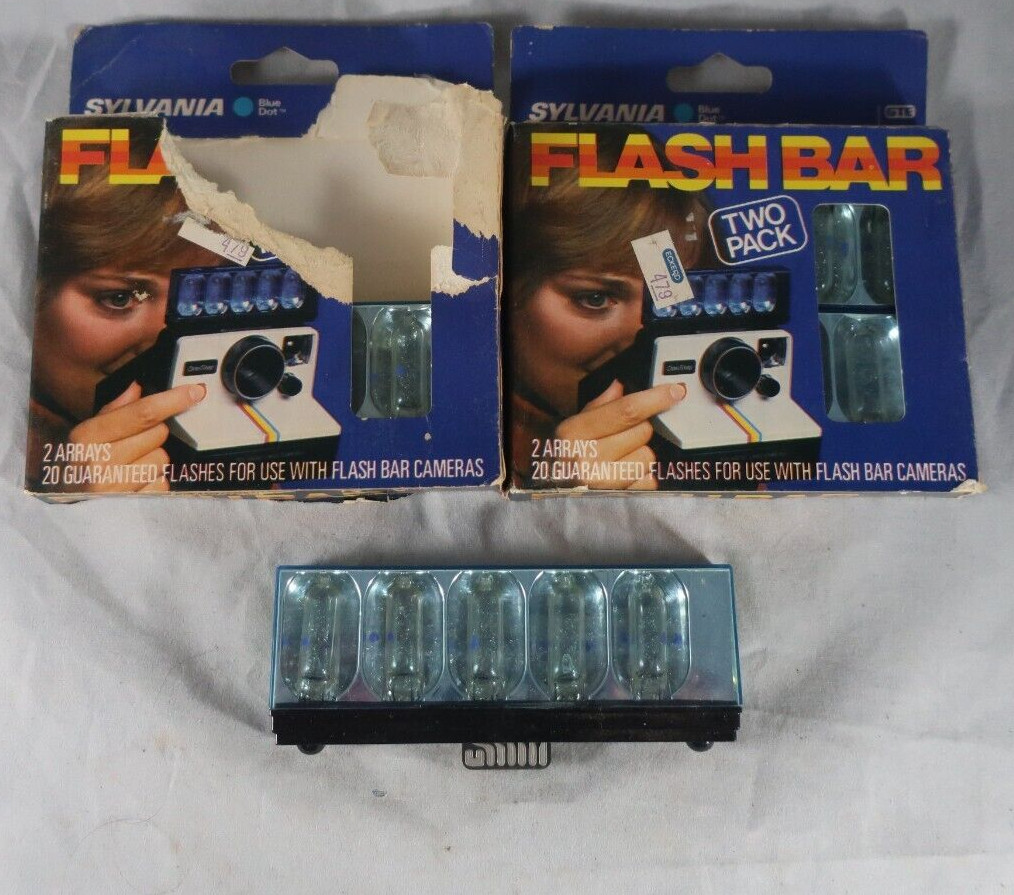 Vintage Sylvania Blue Dot Flash Bar Two Pack 20 Flashes – Lot of 2