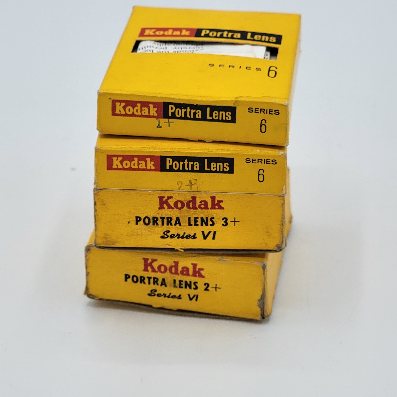 Kodak Series VI Portra Lens Lot of 4, includes Lens, Plastic Cases & Boxes READ