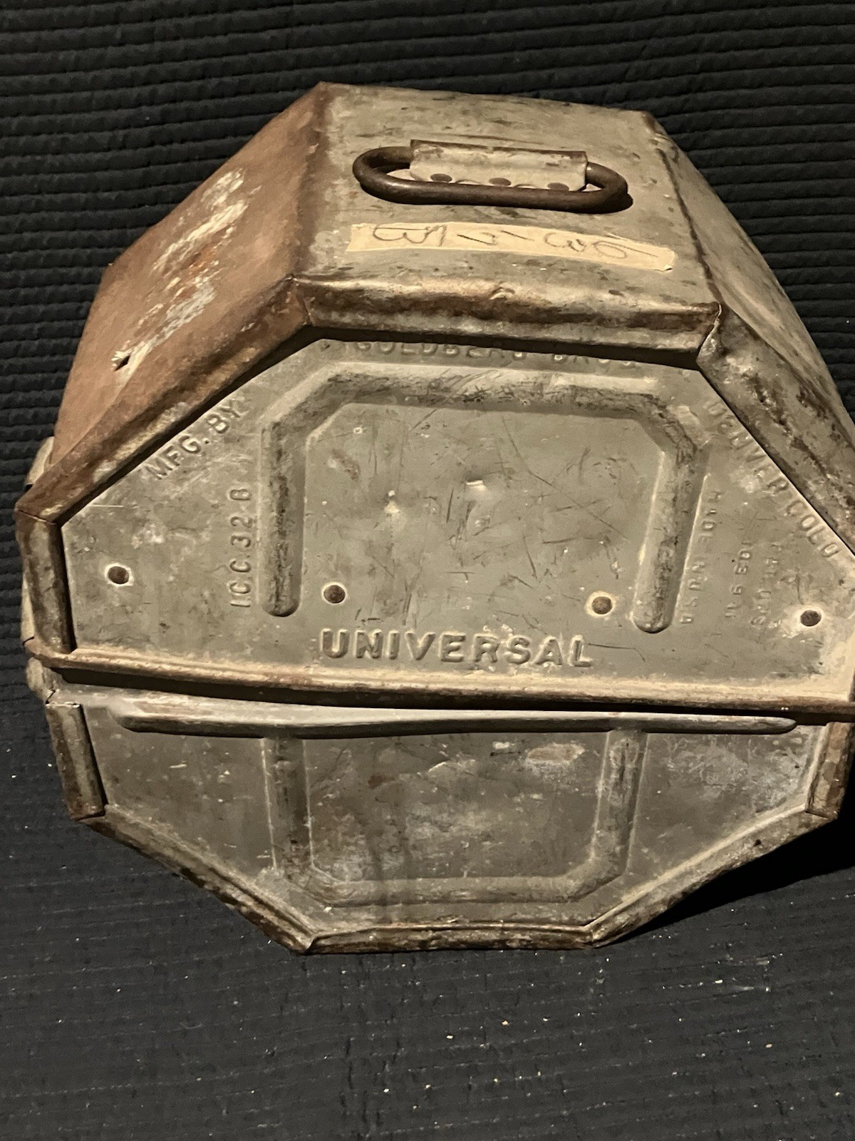 Vintage Film Transport Reel Case Universal Studios Hollywood Movie Theater