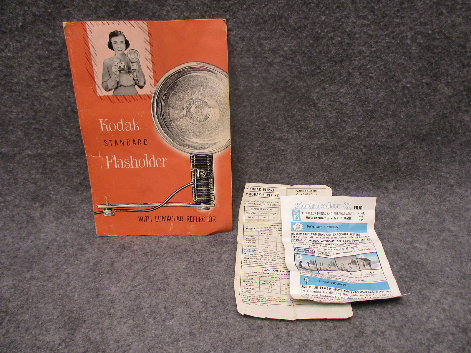Kodak Standard Flasholder w/ Lumaclad Reflector 3 pieces w/ Box & Instructions