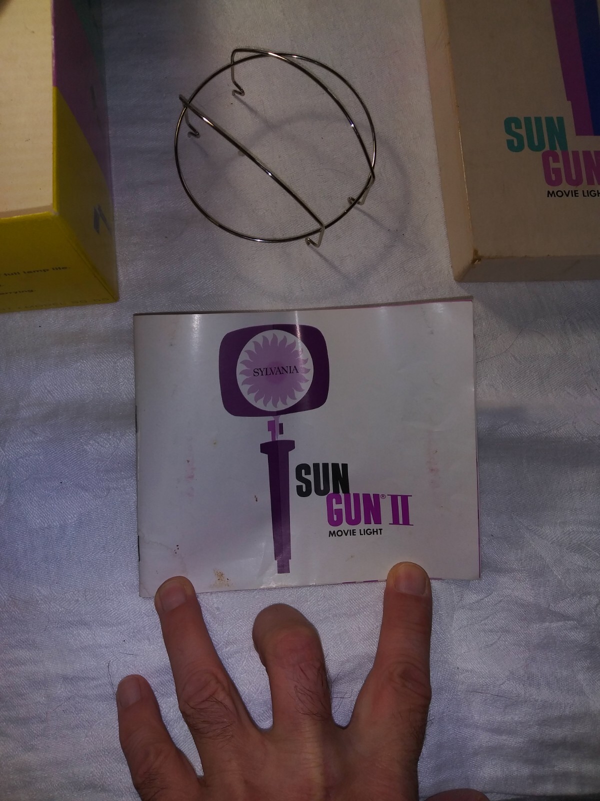Vintage Sun Gun II 2 Movie Light Sylvania SG-55 Working with Box & Instructions