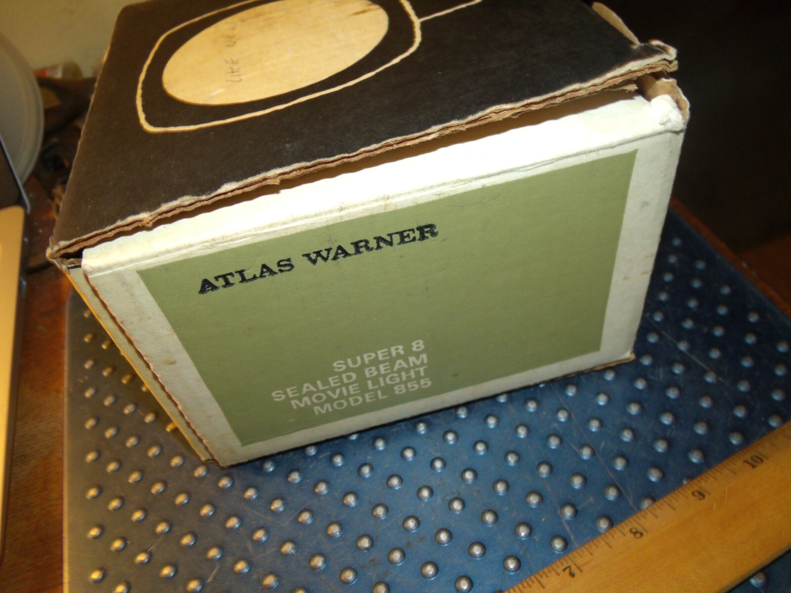 Vintage Atlas Warner Super 8 Movie Light USA Model 855 Sealed Beam