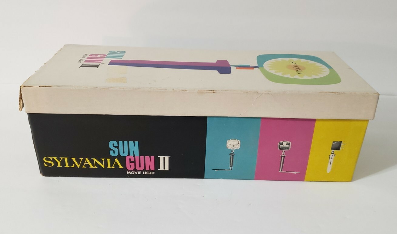 Vintage Sylvania Sun Gun II Movie Light Model SG-55 Original Box Works