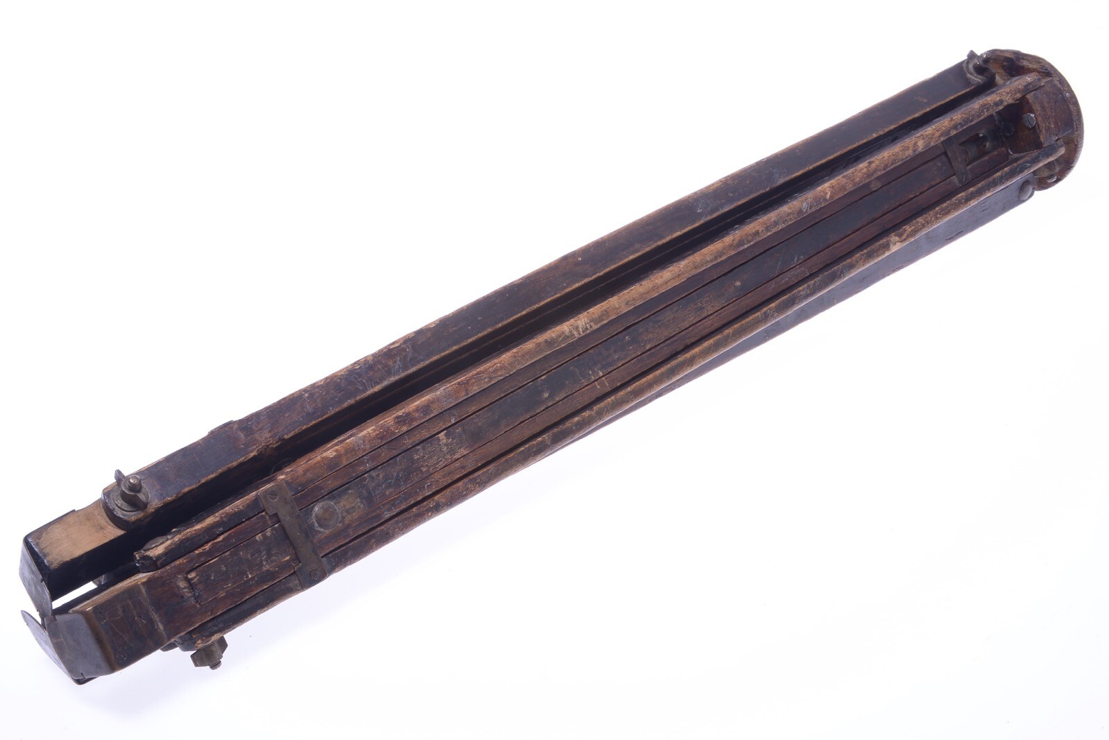 ✅ ANTIQUE WOOD TRIPOD 140CM 55.11″ GLASS PLATE LARGE FORMAT FIELD CAMERA