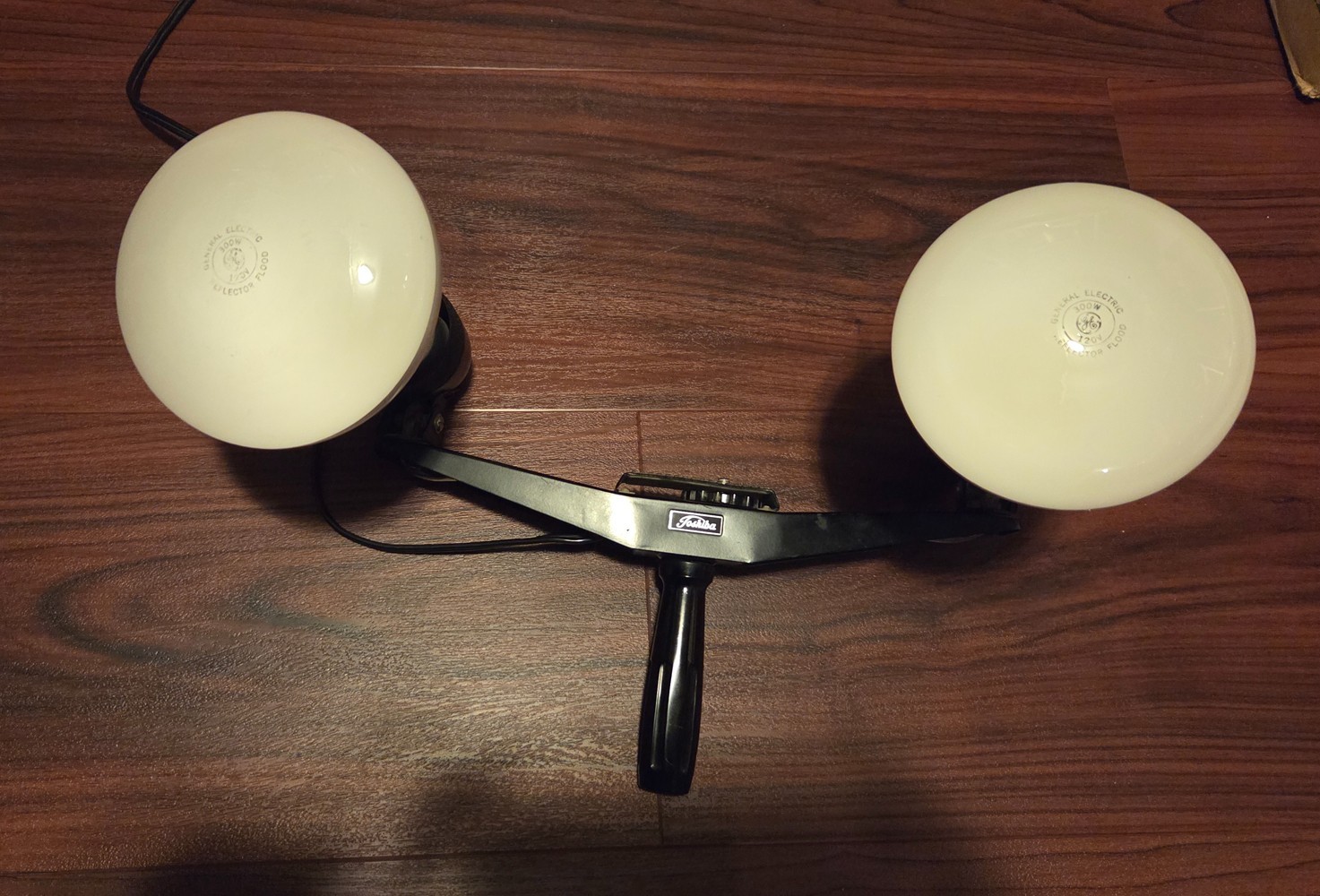 Vintage Toshiba Photography Handheld Light – Dual Bulbs – 10A250V – Works!