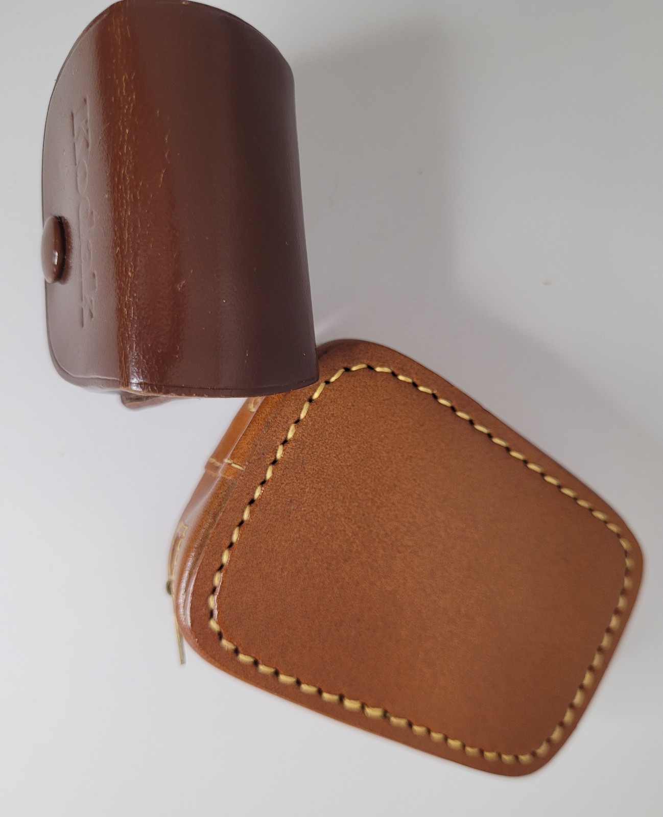 Kodak VTG Leather Camera Lens Case and Associated Zipper Equipment Case 1950s–60