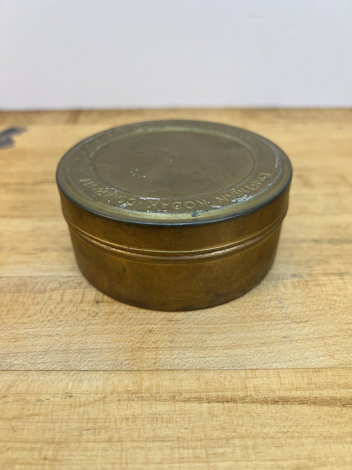 Vintage Eastman Kodak Film Company Canister 3.75″ Reel Storage Tin Advertising