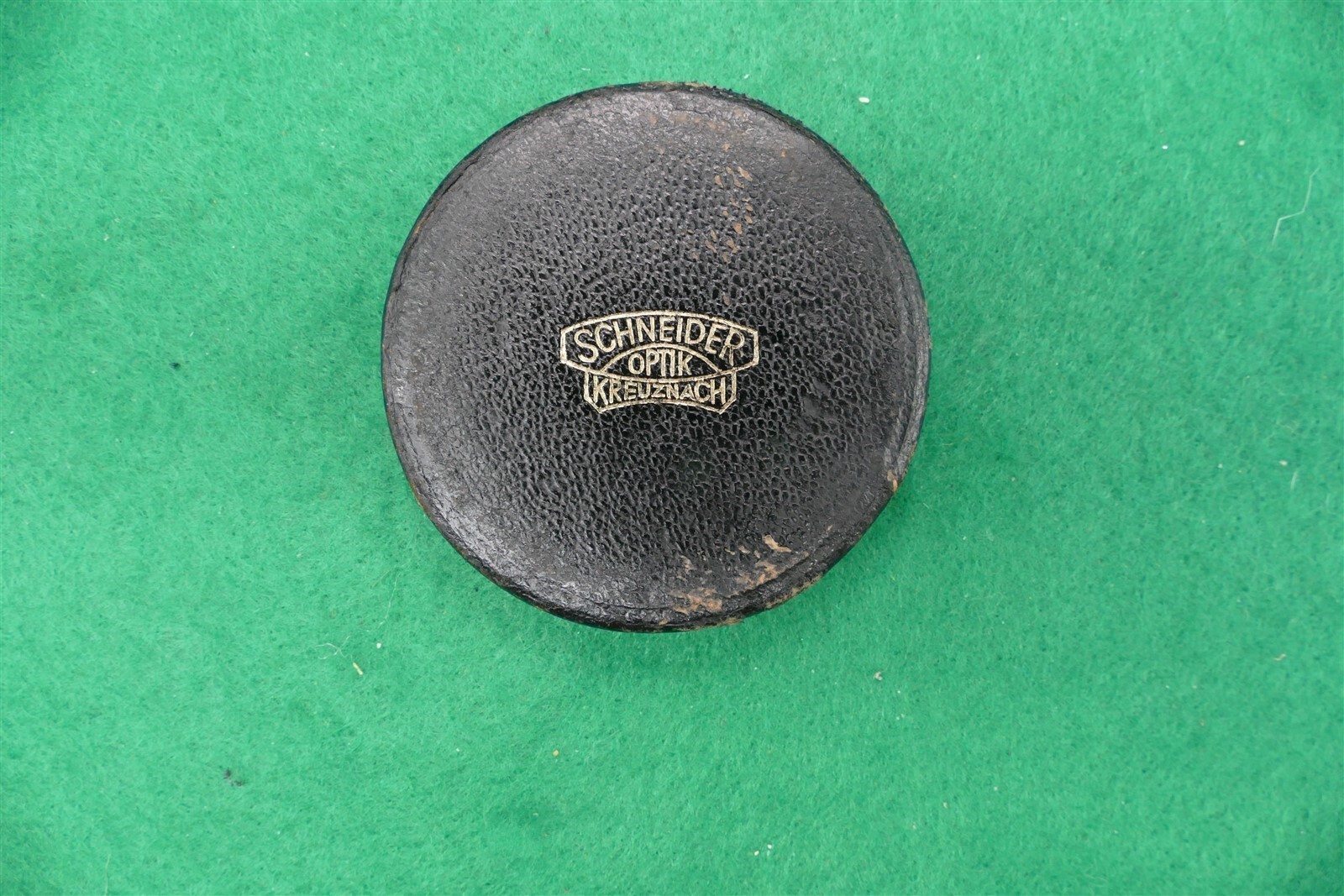 Vintage Genuine Schneider Optik Kreuznach Leather Lens Cap 58mm For 55mm Filter