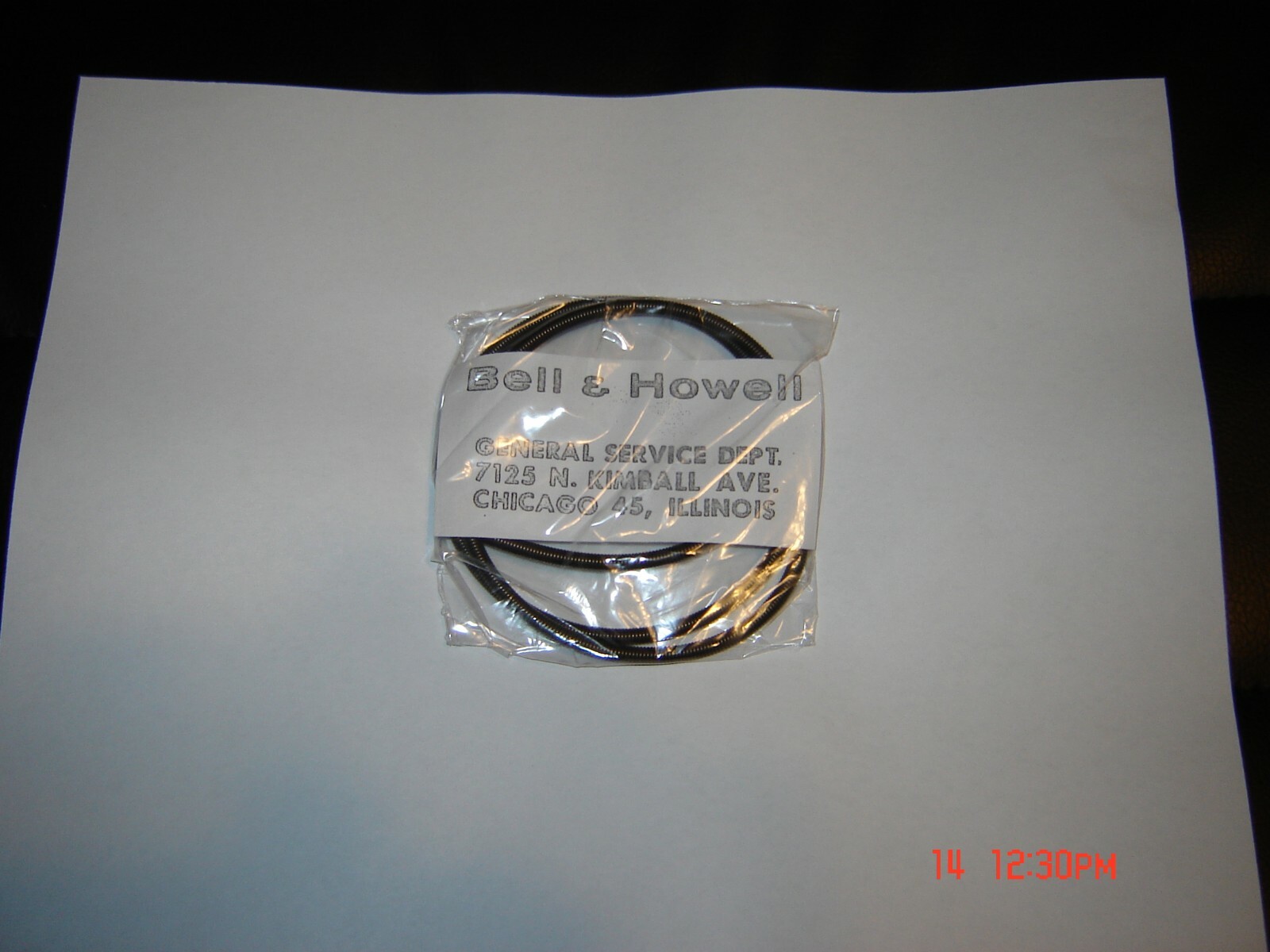 B&H Spring Belt for 16mm JAN Type Projector B&H P/n 611332. NEW !