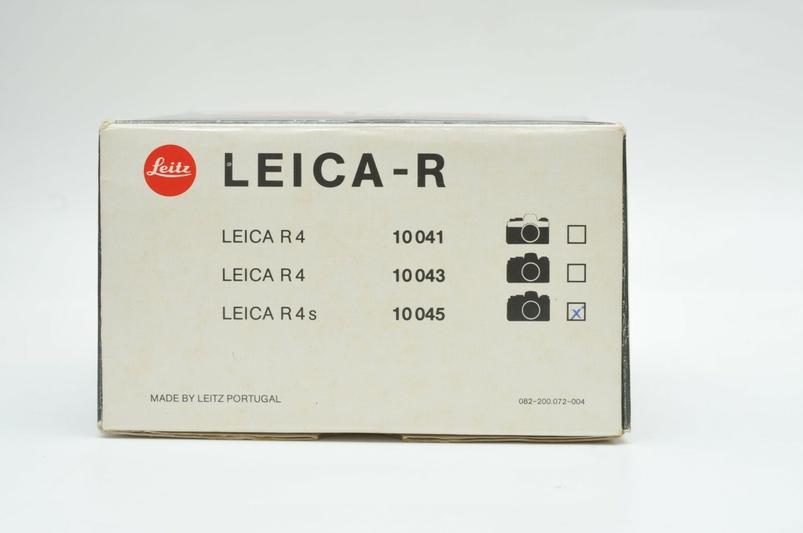 Empty box Leica R4s SLR Film Camera