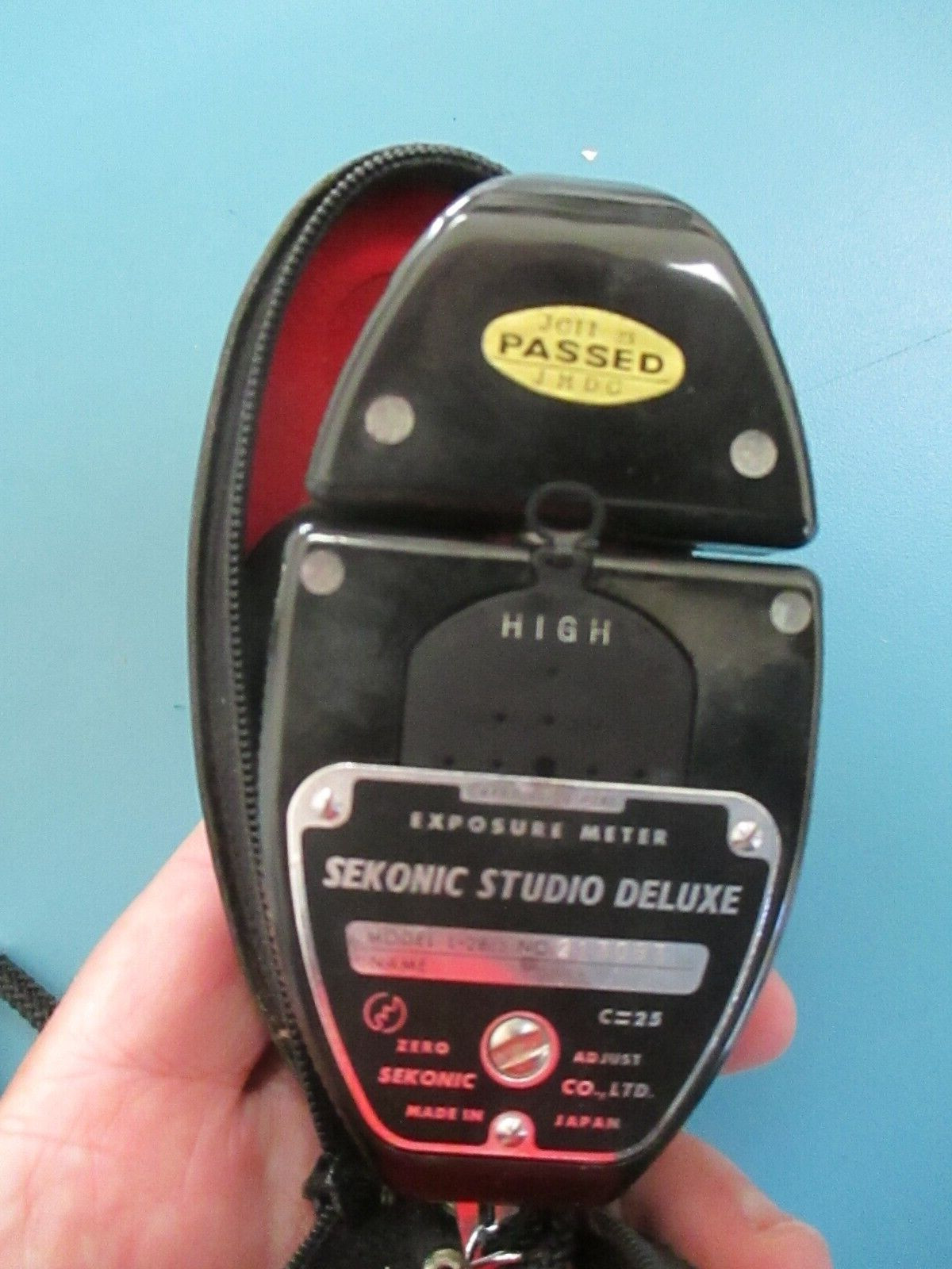 SEKONIC 1970’s Studio Deluxe L-28 C2 Light Exposure Meter + Slides + Case 213093