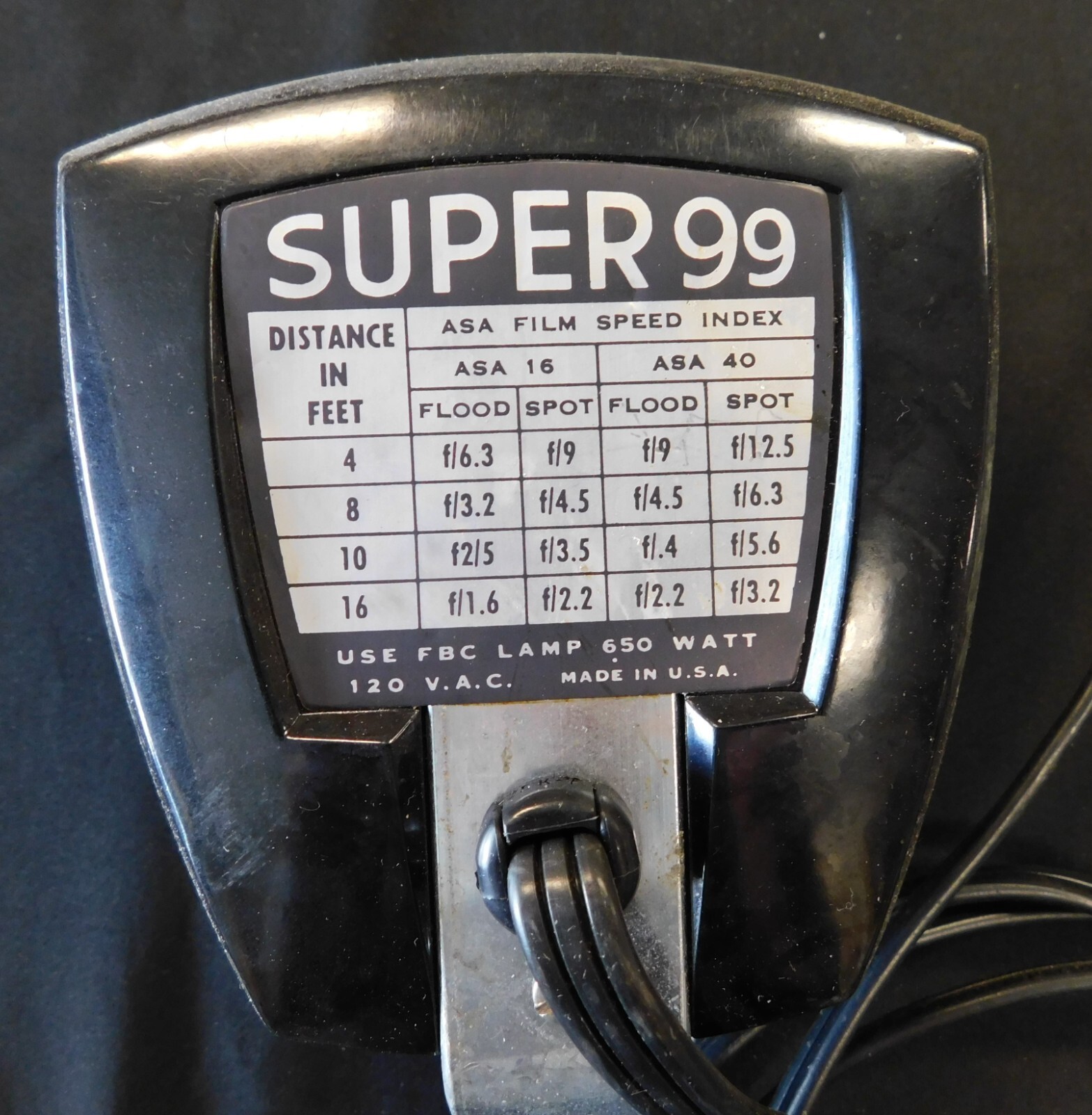 Atlas Warner General Electric Super 99 Movie Light – Double Beam