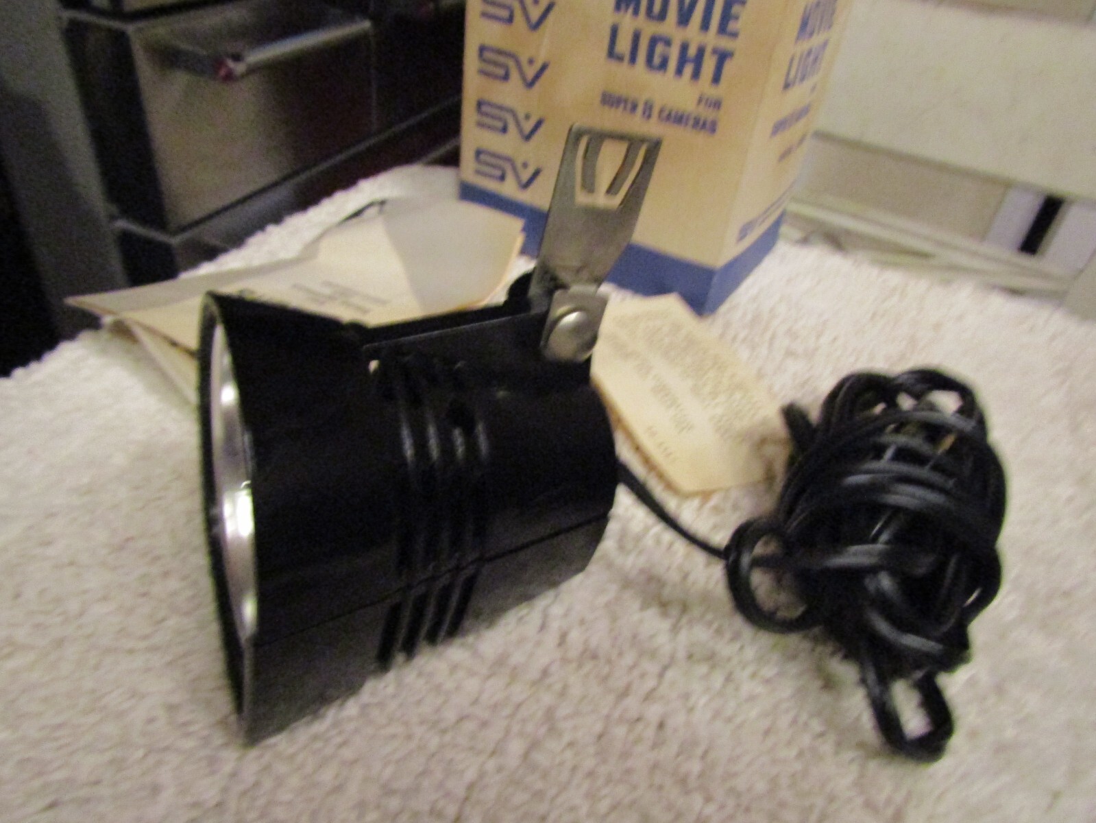 Vintage SV Smith-Victor Movie Light Model S650 for Super 8 Movie Cameras w/ Box