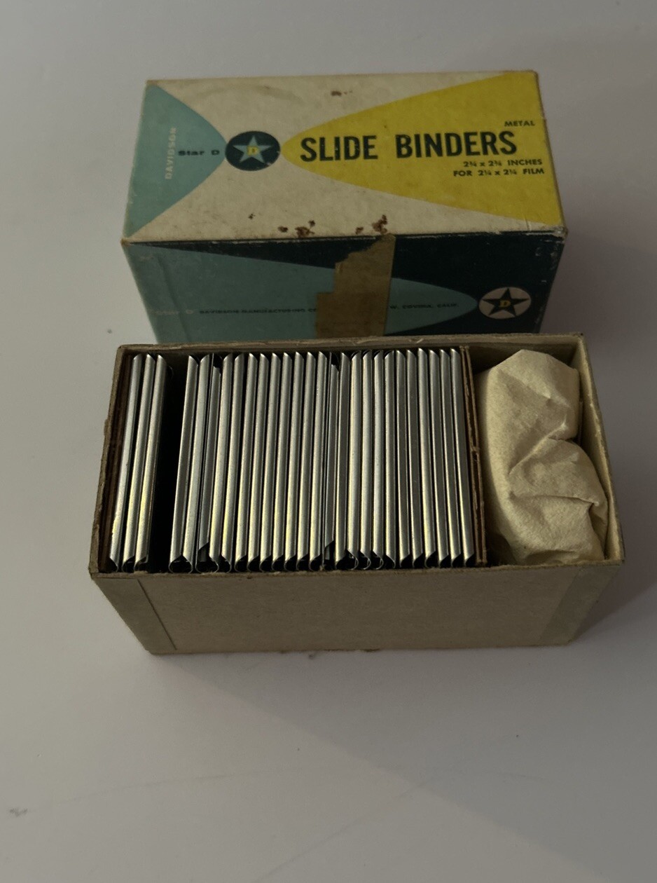 Davidson Star D 2 1/4 Slide Binders, for Film With Box