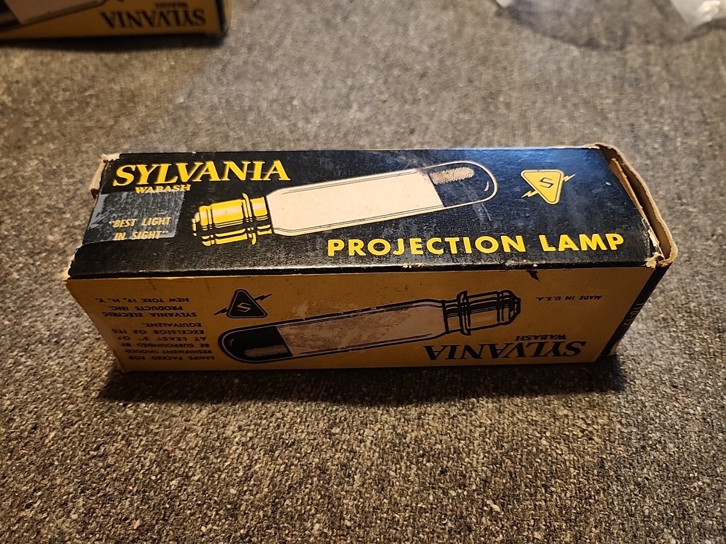 Vintage Sylvania Wabash 120V 750W T12 Projection Lamp As-Is