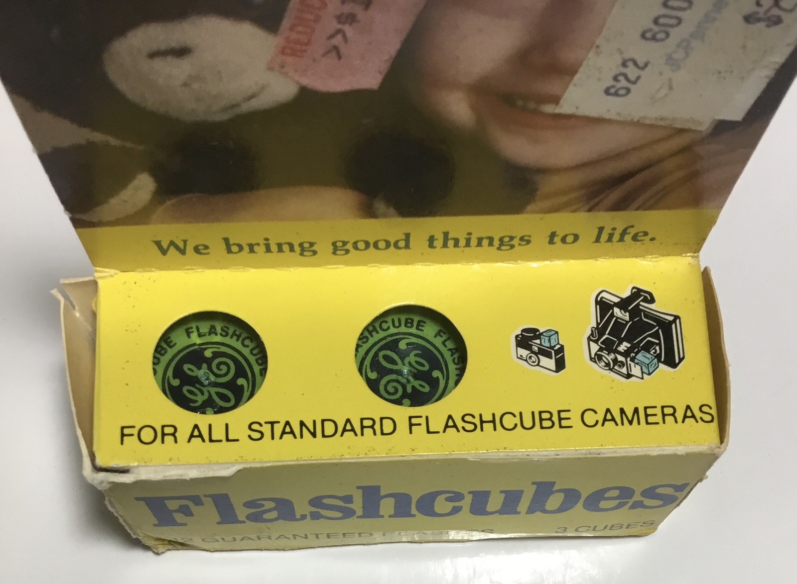 Flash Cubes, GE Lot of 10 boxes, 30 Cubes Total, 120 Flashes, In Box, All Unused