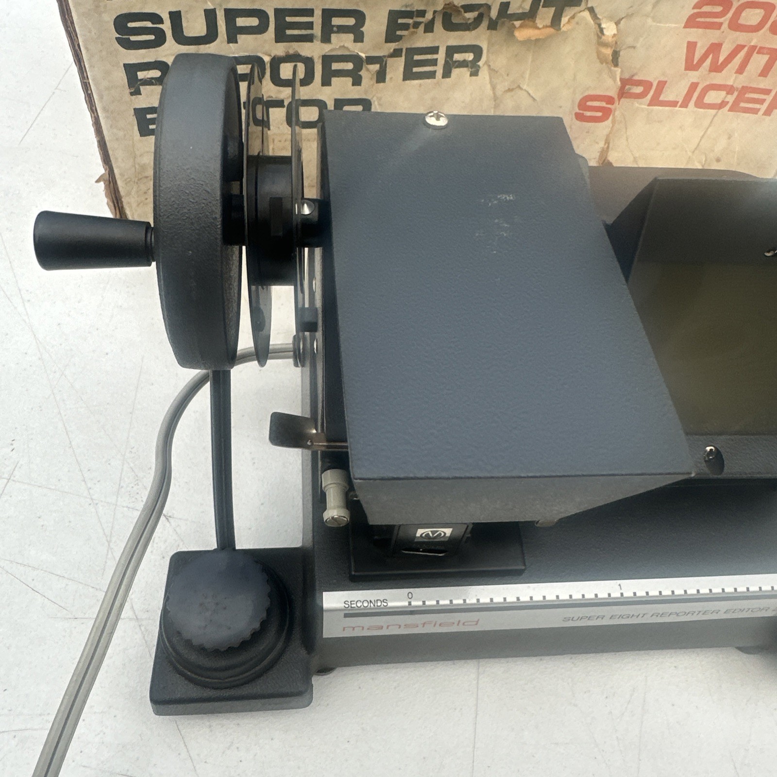 VTG Mansfield Super Eight Reporter Editor 2080 w/ Splicer Box WORKS Film Cinema