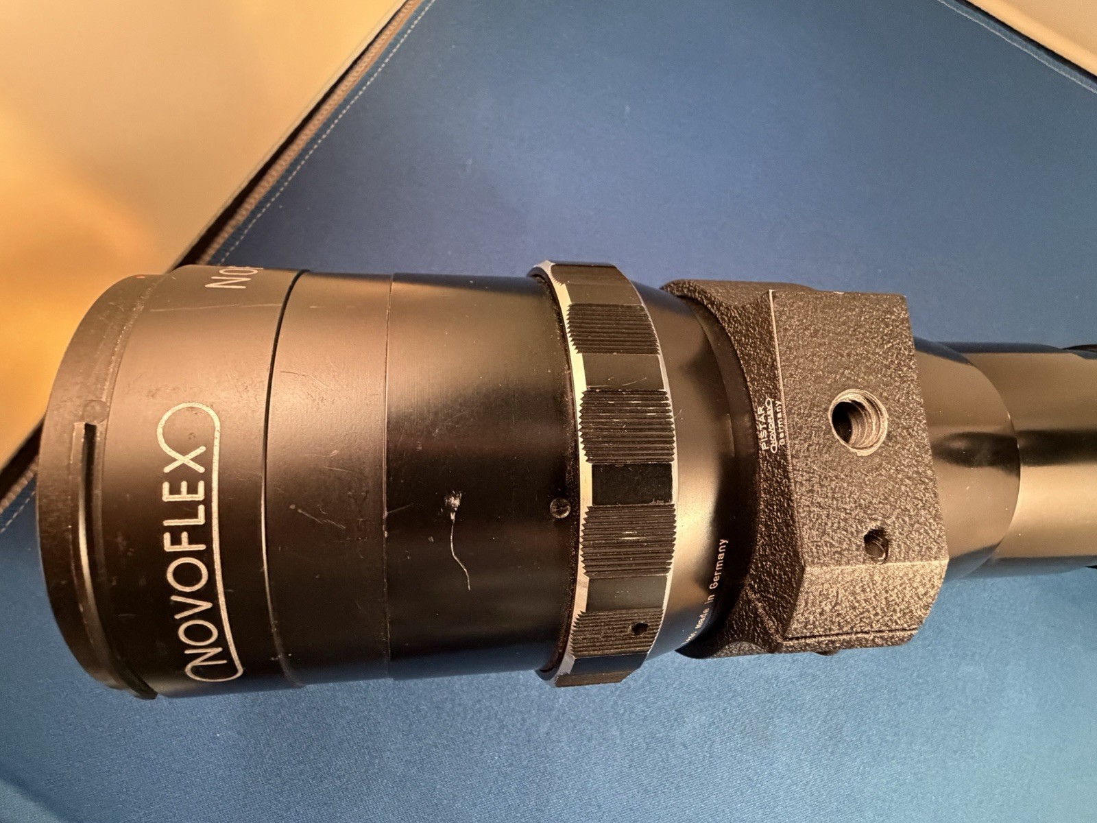 Novoflex vintage pistol grip with Noflexar 1:5.6 400mm lens