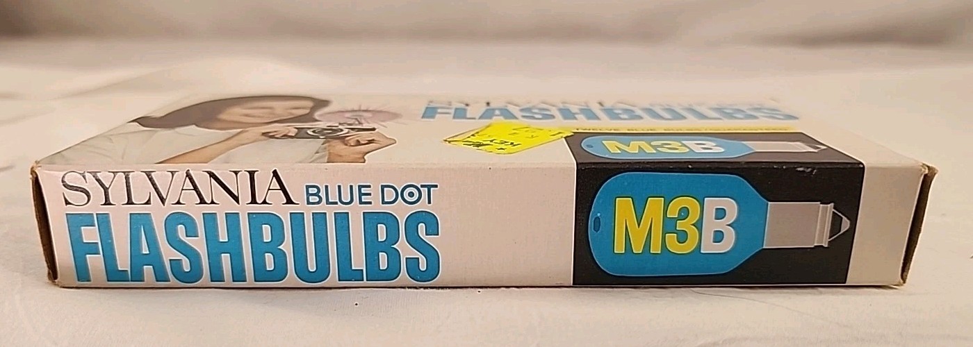 12 Vintage Sylvania Blue Dot Flash Bulbs M3b Flashbulbs For Camera,new Old Stock
