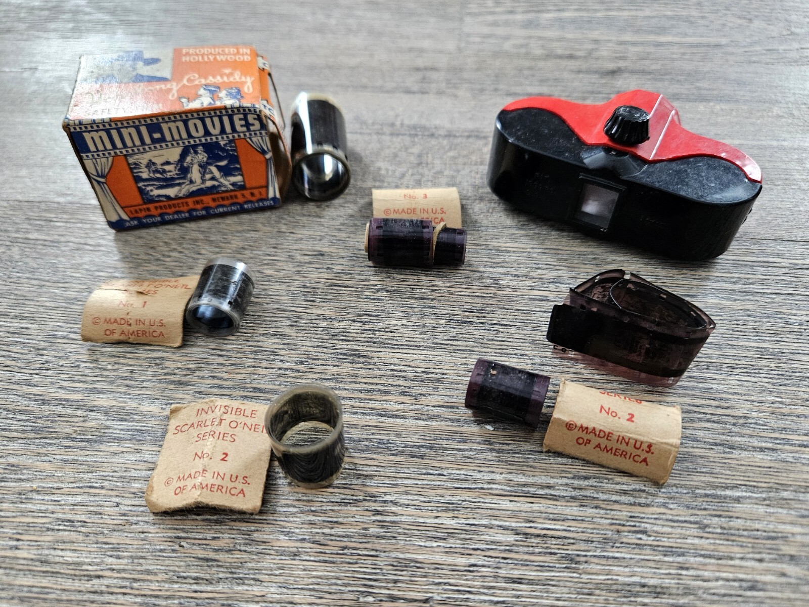 Vintage Acme Film Viewer Mini Movies Hopalong Cassidy Safety LONE RANGER Series