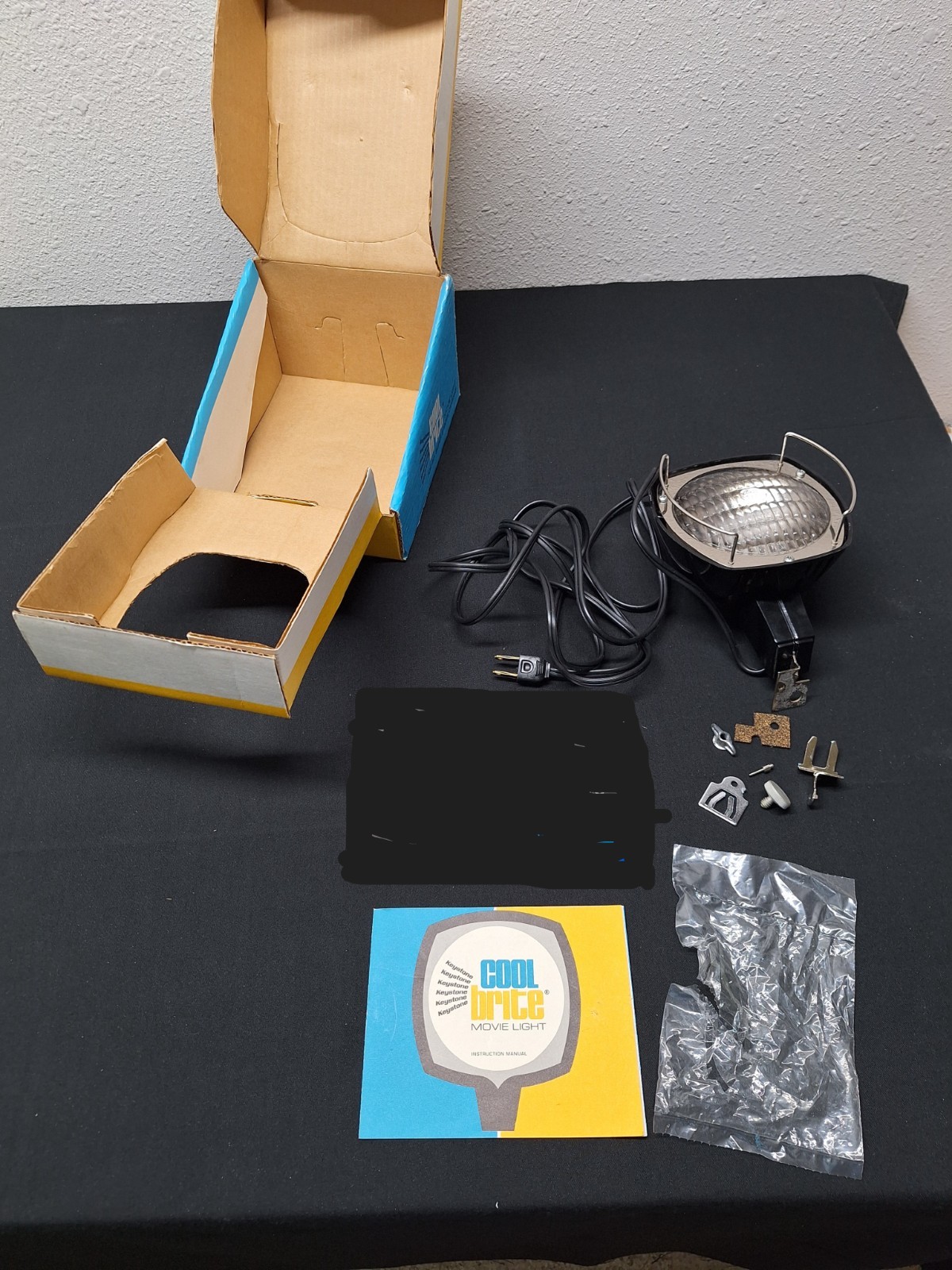 Vtg KEYSTONE COOL BRITE MOVIE LIGHT USA for all SUPER 8 MOVIE CAMERAS