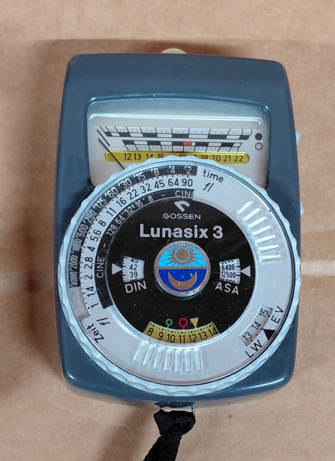 Vintage Gossen Lunasix 3 Exposure Meter w/Case & Strap ~ UNTESTED