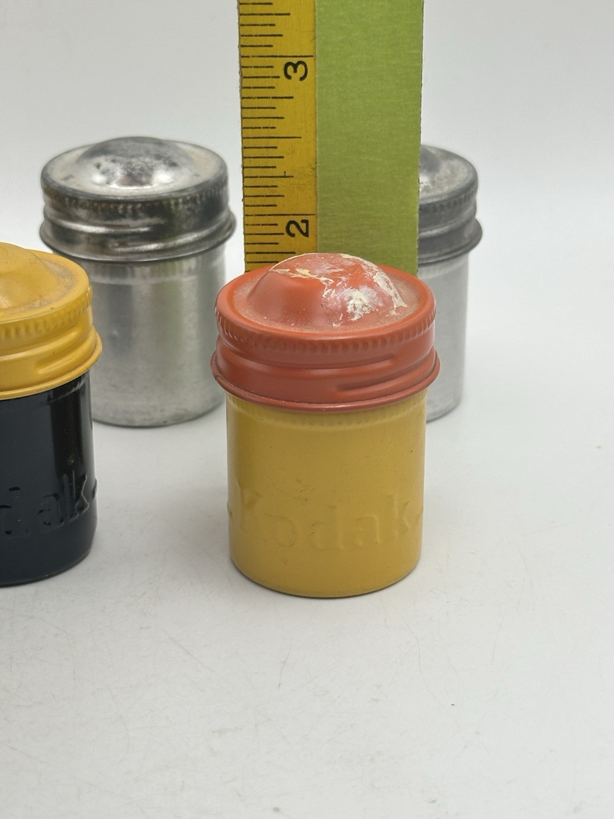 Vintage 35mm Film Canisters 3 Kodak 4 Unbranded All Seals Are Good