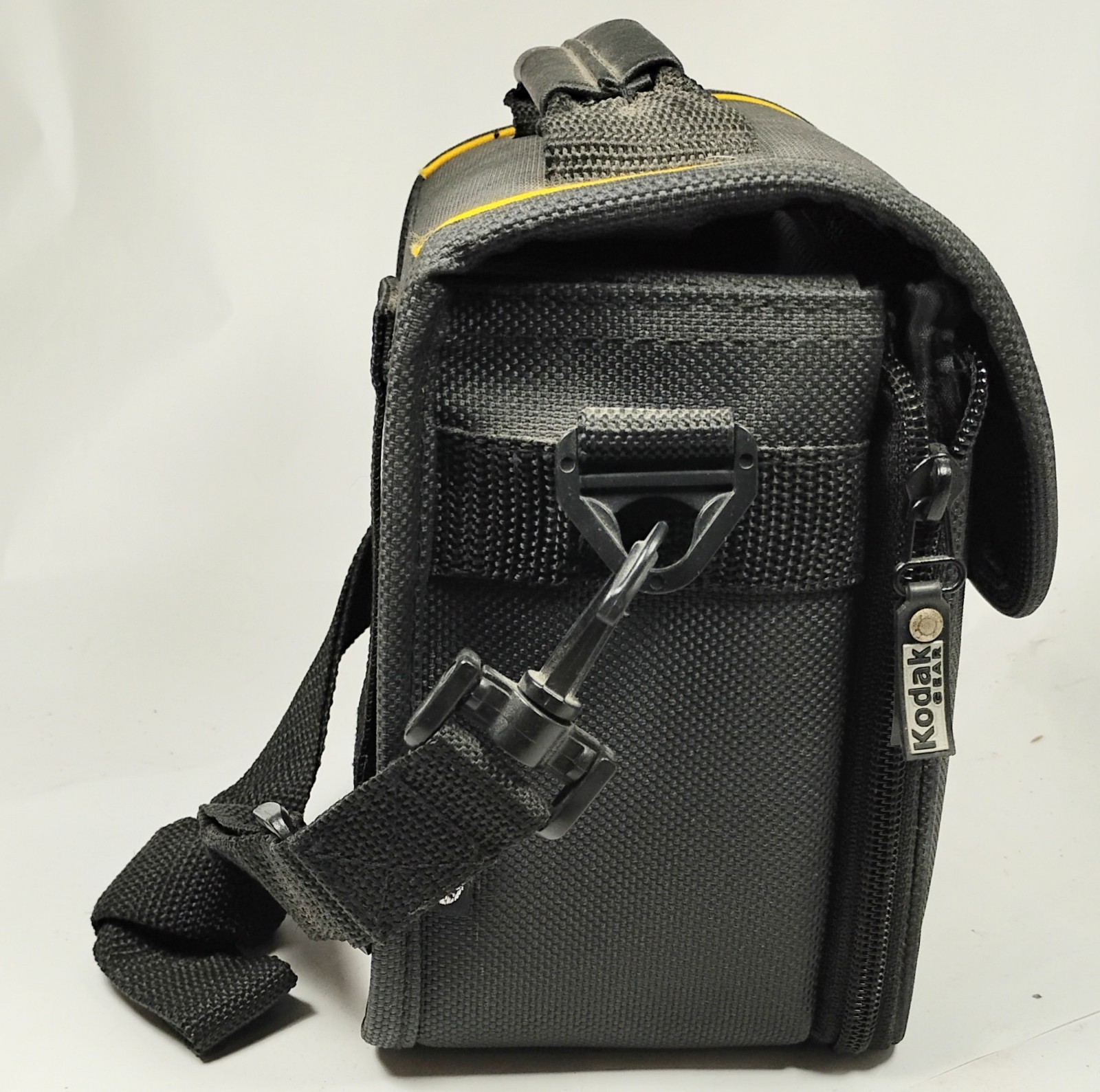 Vintage Kodak Black Camera Accessory Storage Carry Bag Case w/ Strap