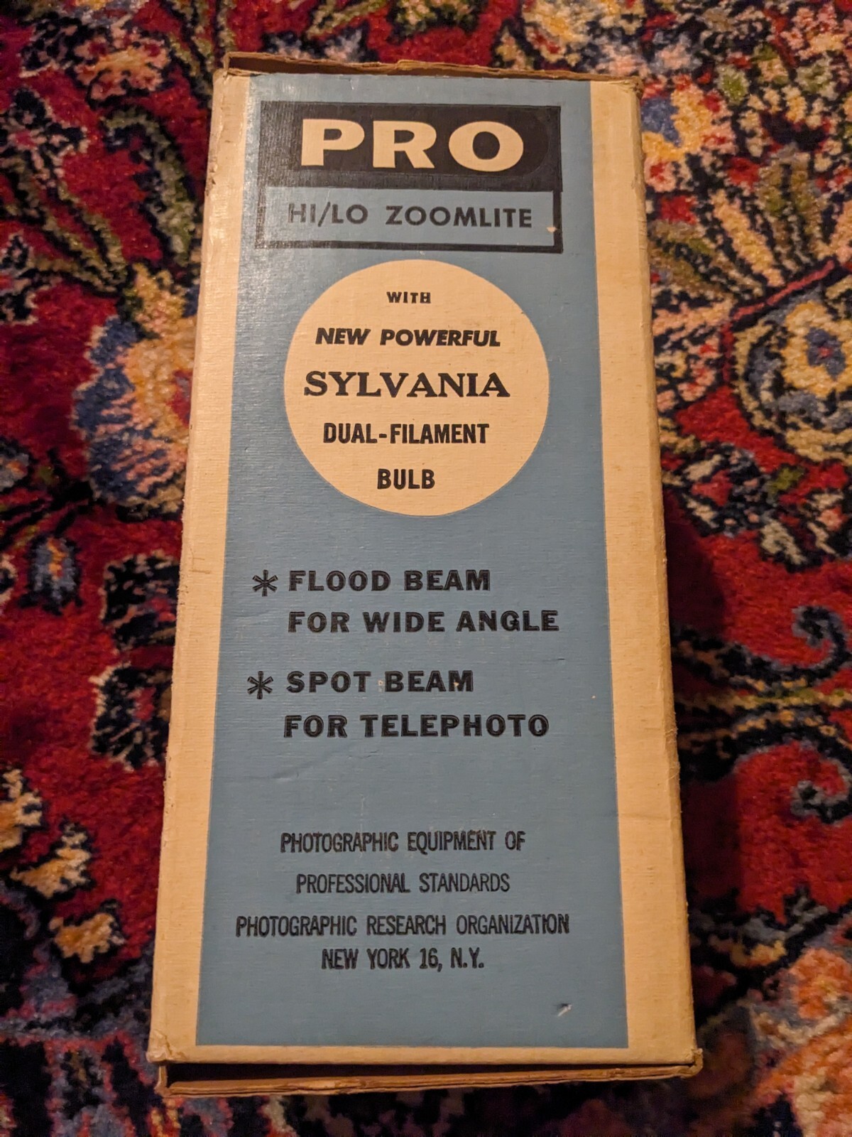 Sylvania Spotlight Pro Hi Low Zoom Photographic Research Equipment Vtg Decor