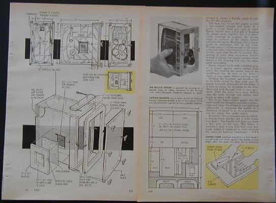 Divers Underwater Camera Case How-To build PLANS 8 mm Bell & Howell