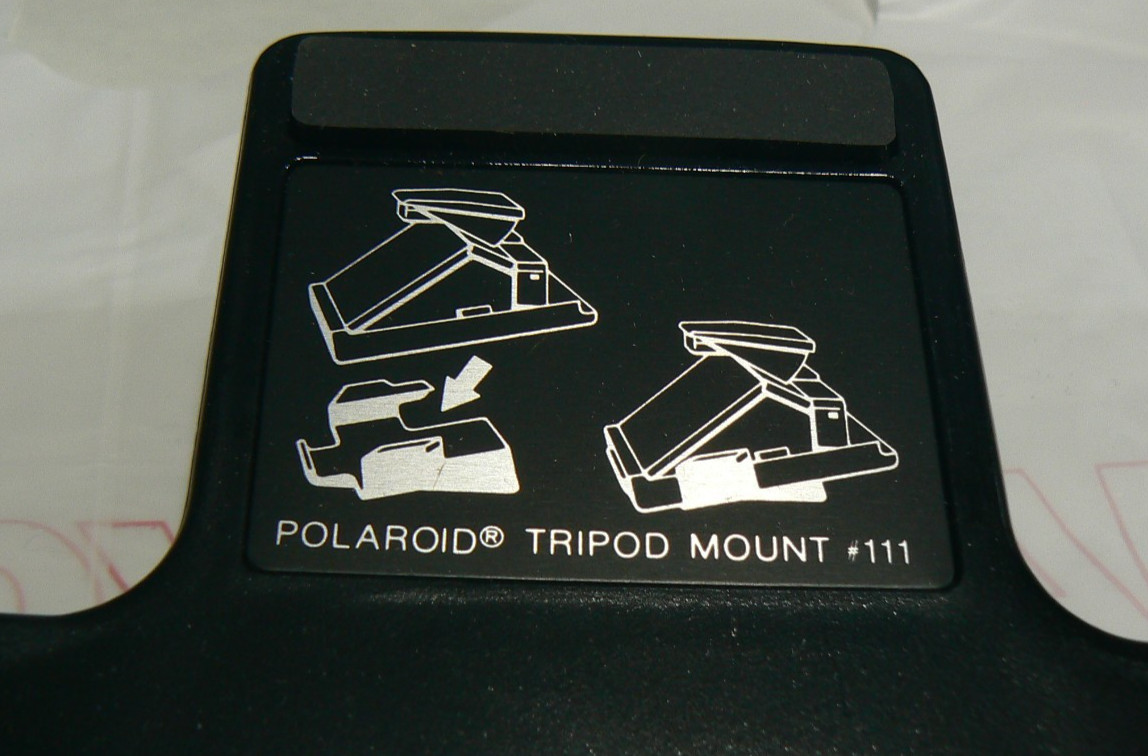 Polaroid SX-70 Camera #111 Tripod Mount +Box & Advertisement Card BB