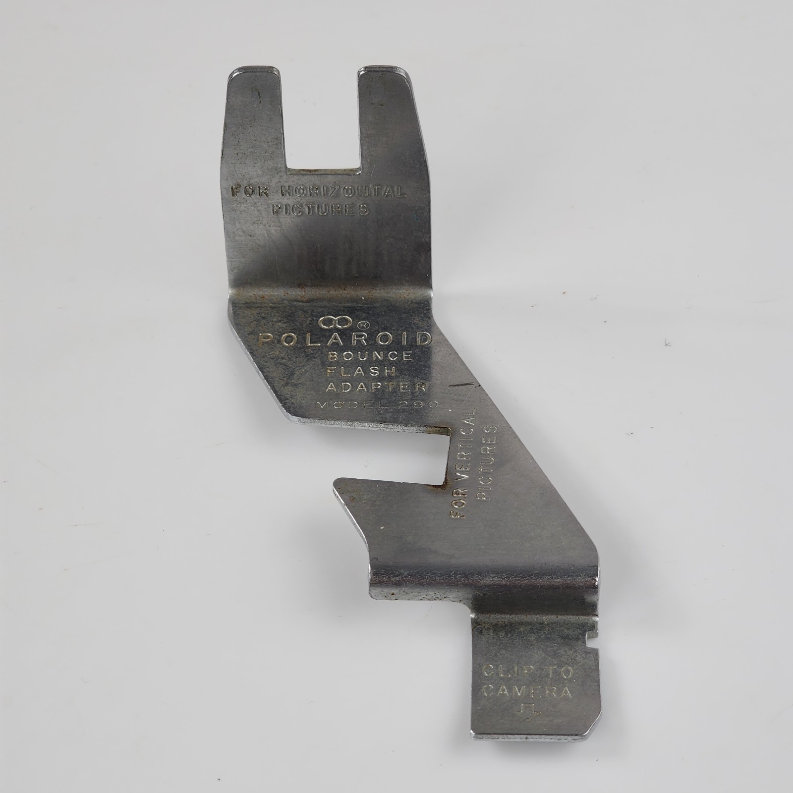 Vtg Polaroid Bounce Flash Adapter Bracket Model #290 Metal For Polaroid Camera