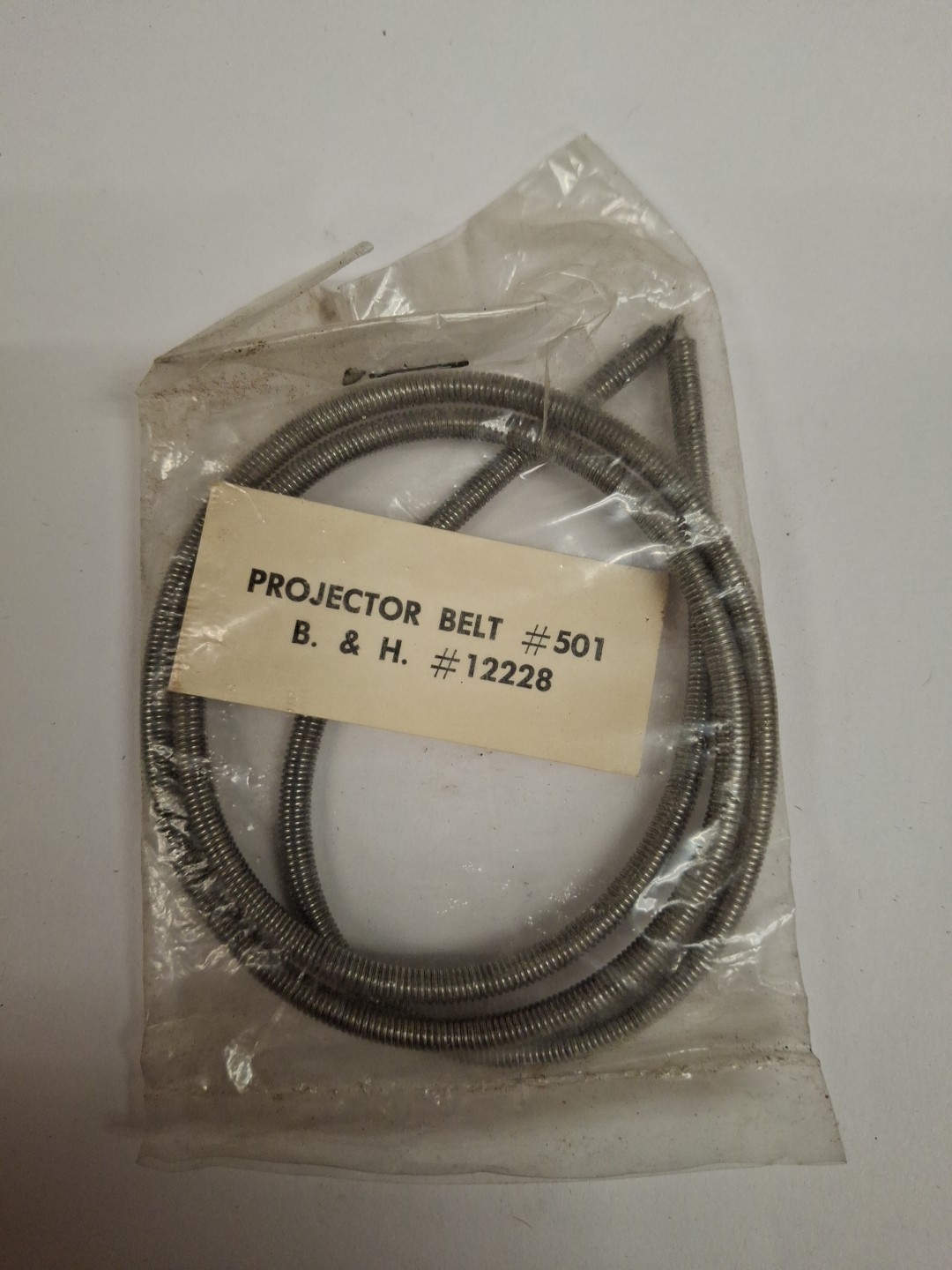 REWIND Spring Belt for Bell & Howell projectors Part# 12228 New Belt