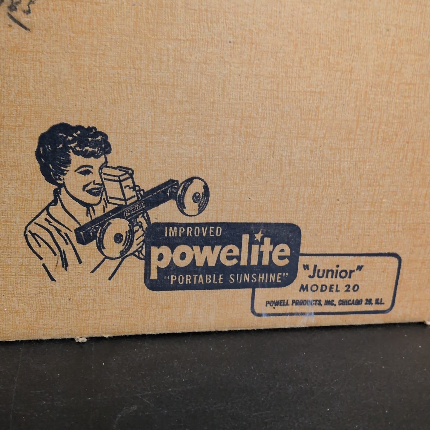Vintage Powelite Jr 2 Lamp Movie Light Bar w Handle – Tested – Powell Products