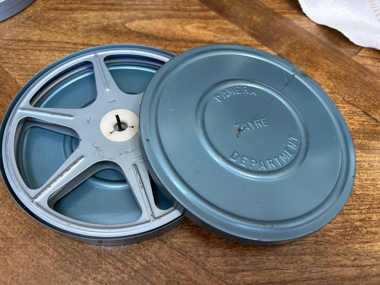 Vintage Zayre Film Storage can or Canister with reel