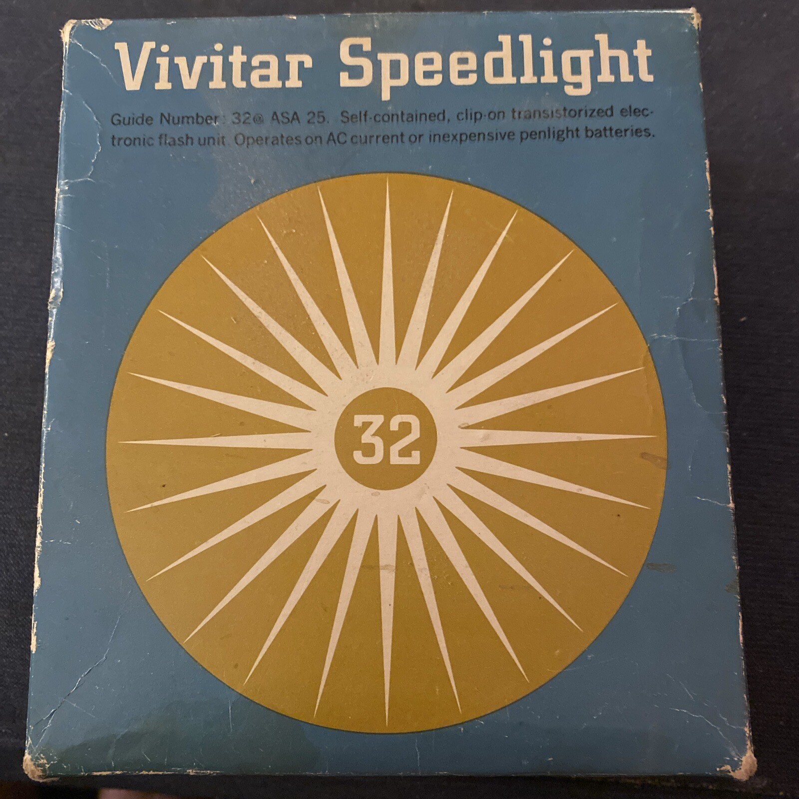 Vintage Vivitar Speedlight 32 Electronic Flash Unit with Box Japan