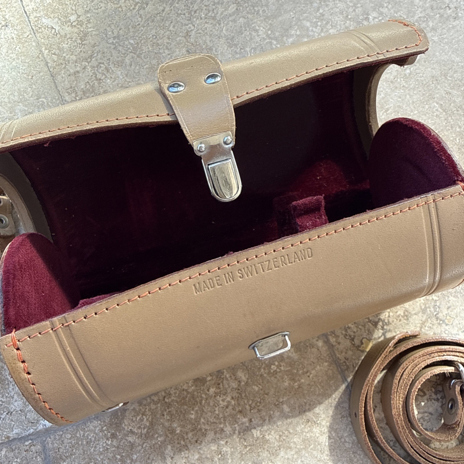 ✅ ALPA ALNEA REFLEX ORIGINAL LEATHER HARD CASE 7 X 3 Mint- Condition