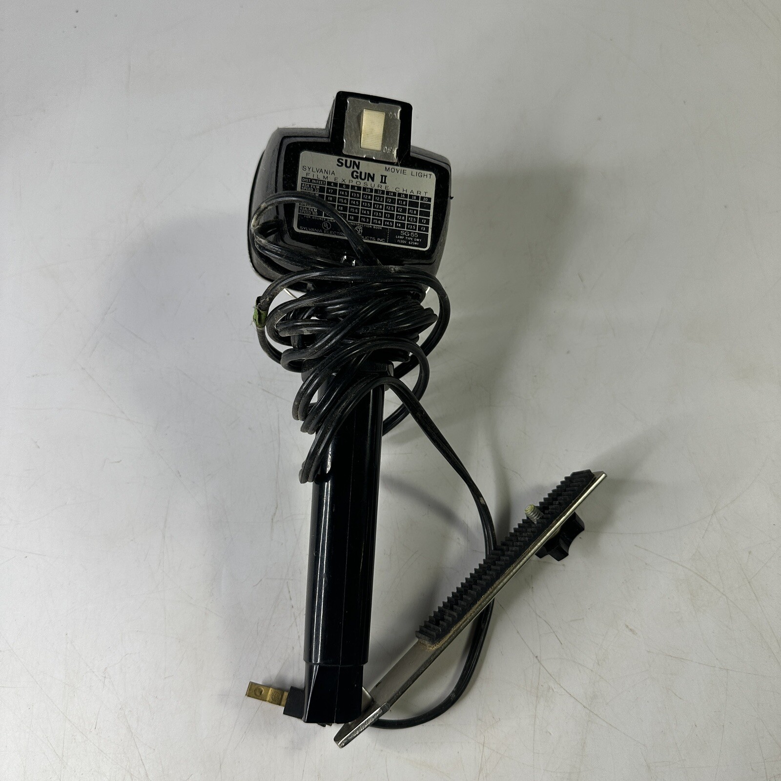 Vintage Sylvania Sun Gun II Movie Light Halogen Bulb Works Plus Extra Sun Light