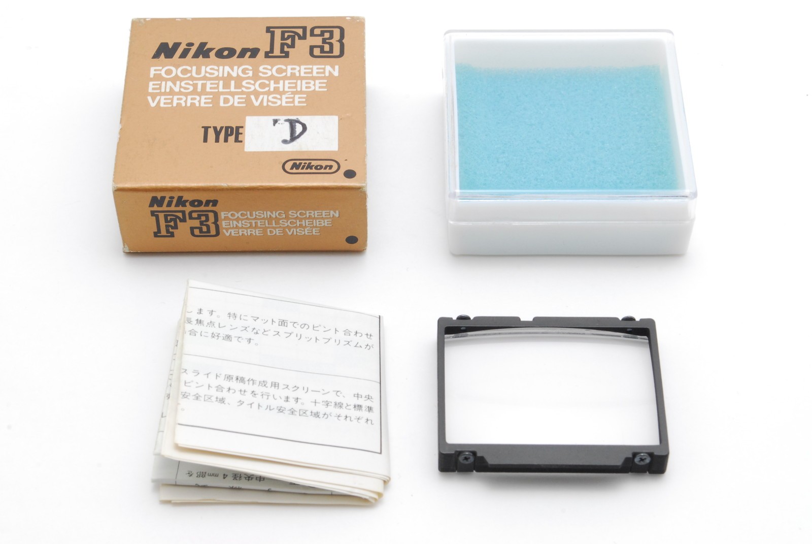 [Almost Unused] Nikon Focusing Screen Type D Red Dot For F3 F3HP F3/T From JAPAN