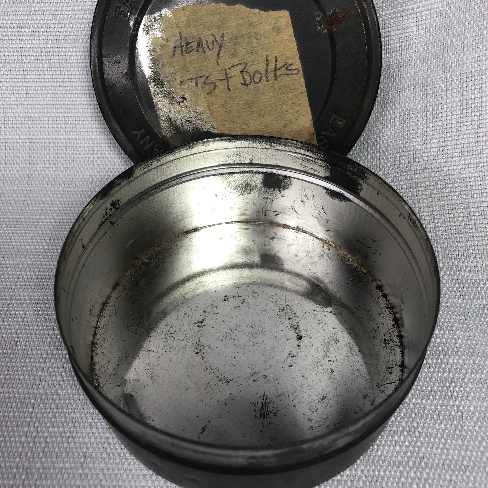 Vintage EASTMAN KODAK Company Round Metal Tin Film Container Box Holder Decor