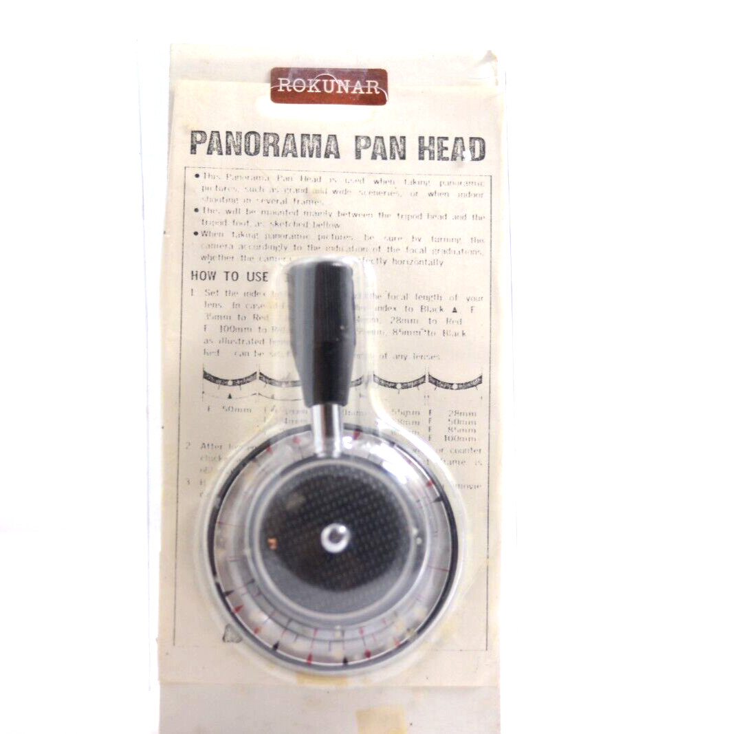 ROKUNAR TRIPOD MOUNT PANORAMA PAN HEAD CAMERA ADJUSTER (NEW OLD STOCK)