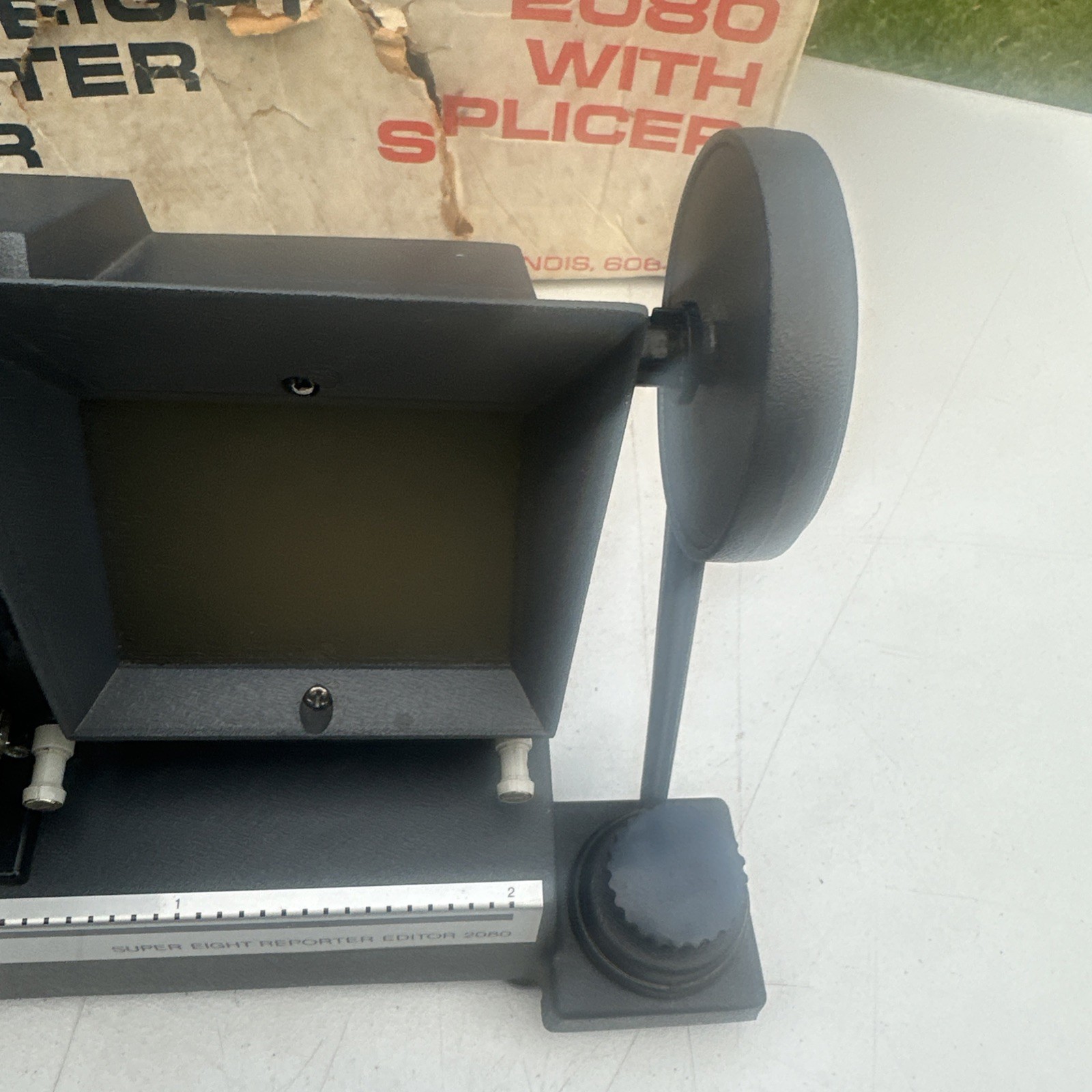VTG Mansfield Super Eight Reporter Editor 2080 w/ Splicer Box WORKS Film Cinema