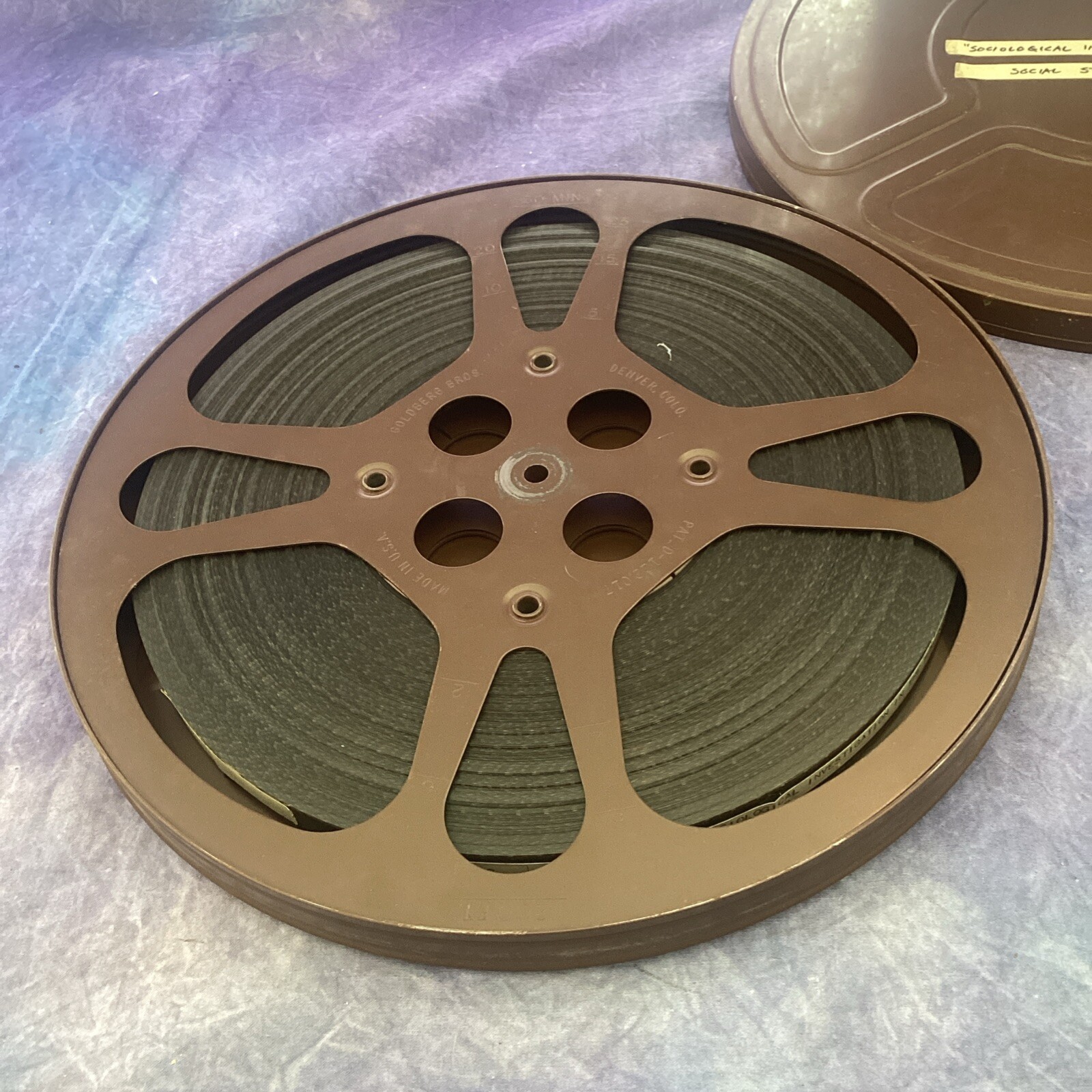 Vintage Goldberg Brothers Film Reel & Cannister- READ