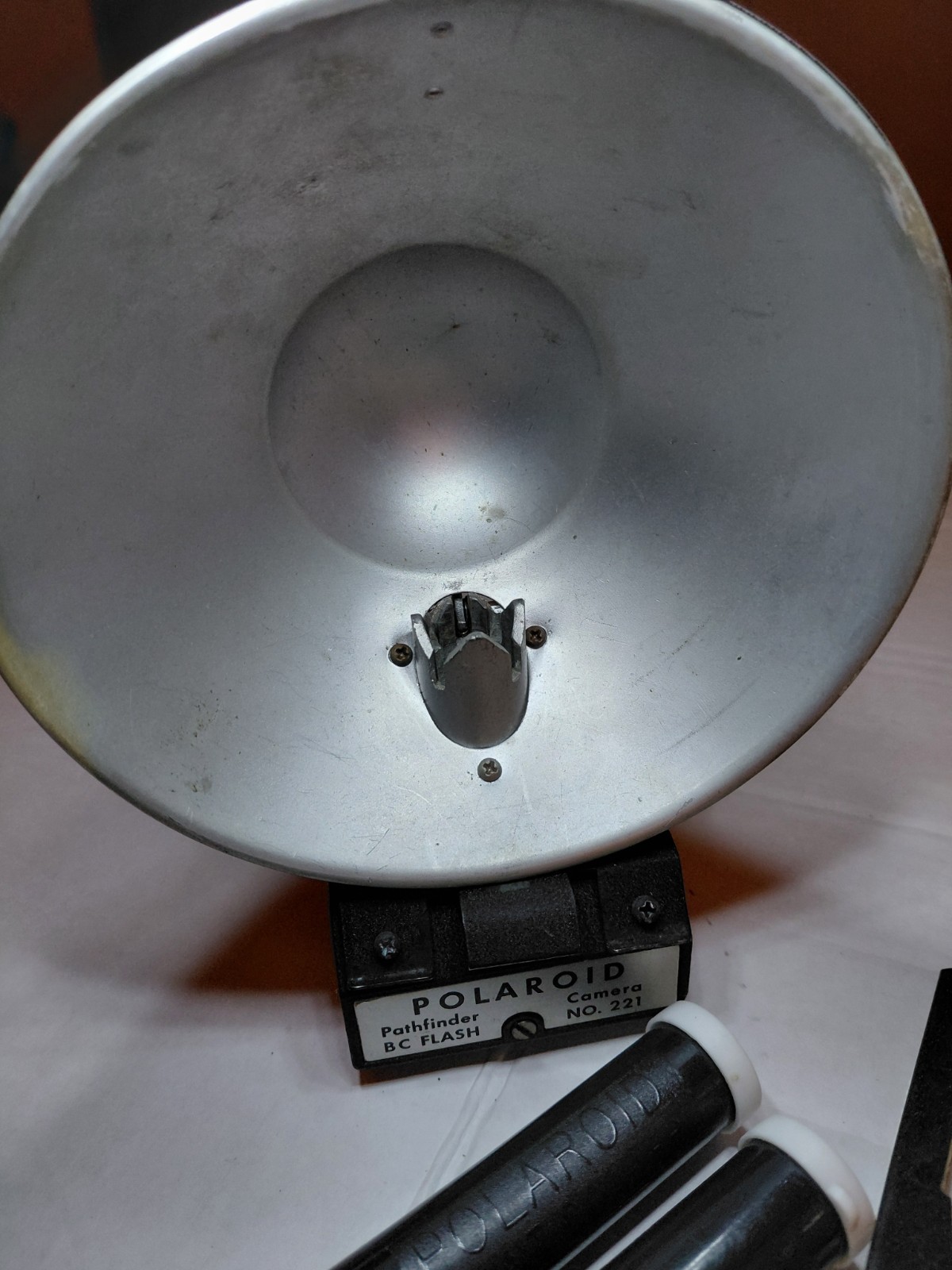 Vintage Polaroid Pathfinder BC Flash No. 221 Kit Print Coaters Bulbs Reflector