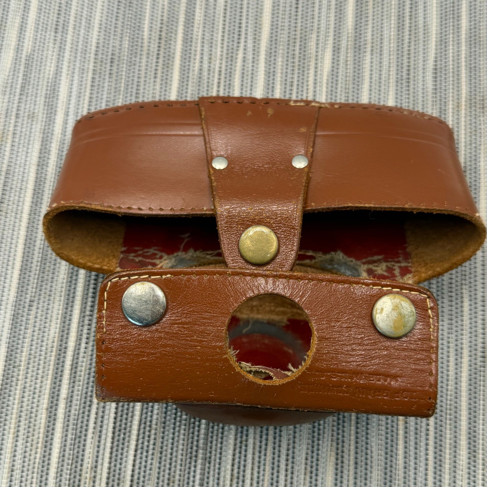 Vintage Ansco Leather Camera Case and Filter Wallet with UV 16 Kodak Filters