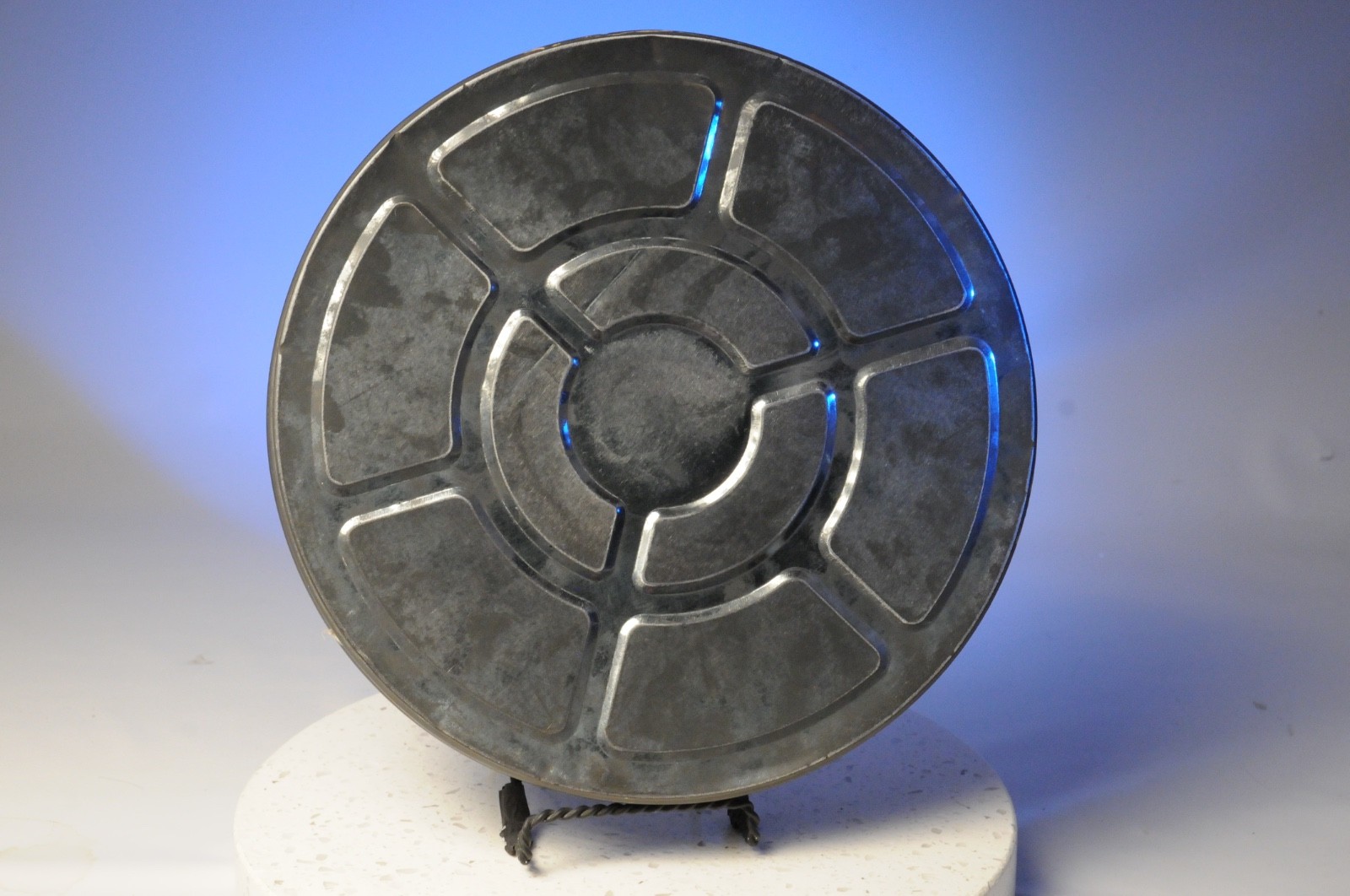 Vintage 32mm Film Reel Canister Eastman Kodak Sound media Metal Wall Decor 11”