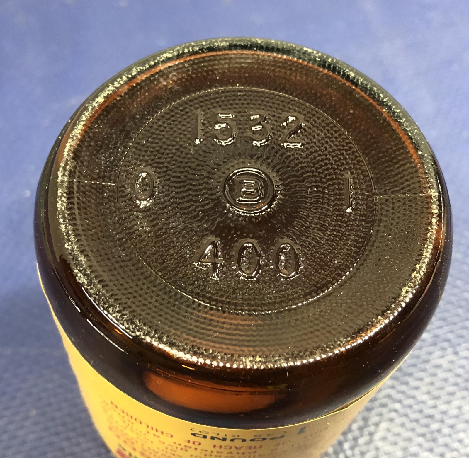 Kodak Potassium Dichromate Brown Amber Glass Jar Bottle 1 LB vintage camera