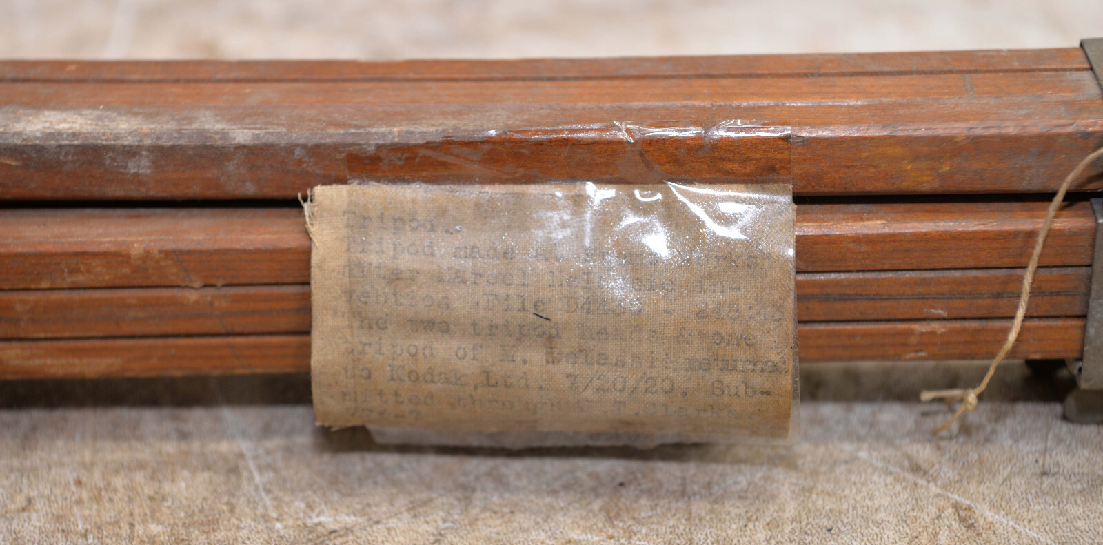 Rare camera tripod Promo Works made for Eastman Kodak wood brass collectible T4