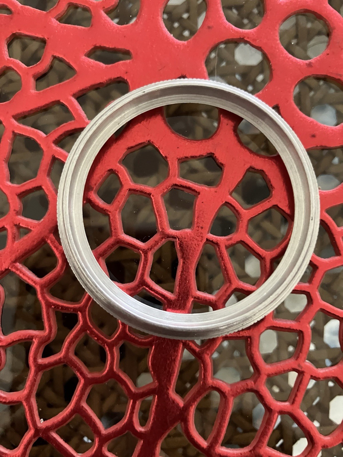 Vintage Metal Lens Filter Retaining Ring for Series 6 VI Filters w/ Kodak Case